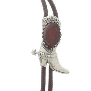 小物 1950s Western Boot Tie WESTERN BOOTLACE TIE COWBOY SHERIFF WILD WEST FANCY DRESS