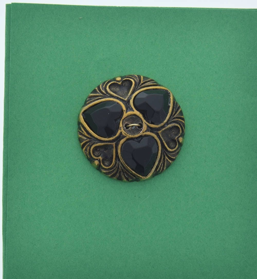 Two Large Flat Decorated Buttons 1700's EB - Etsy