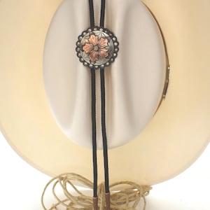 48mm Western Rose Bolo Tie, made in USA, each
