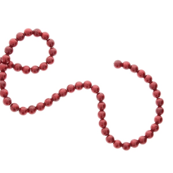 Italian Scarlet Red Lucite Beads, 6mm, pack of 56