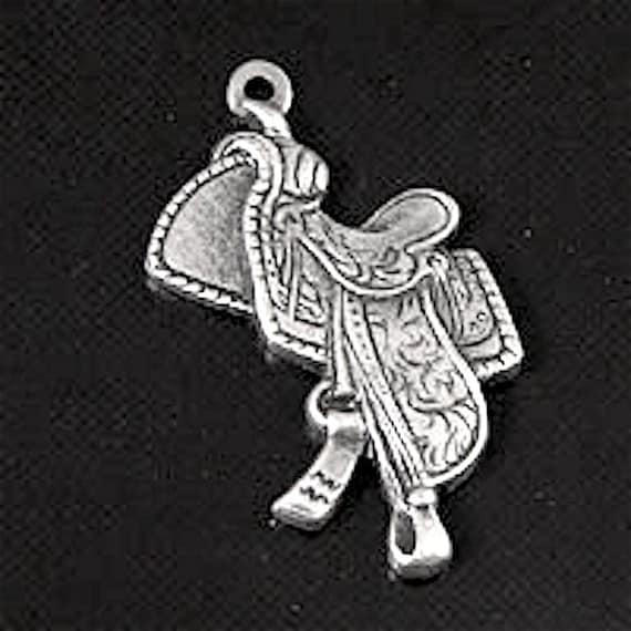 Saddle Charm Sterling Silver - Made in the USA Saddle Charm Sterling Silver - Made in the USA