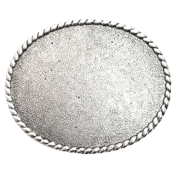 Silver Textured Oval Belt KALIFANO | 41 main image 3