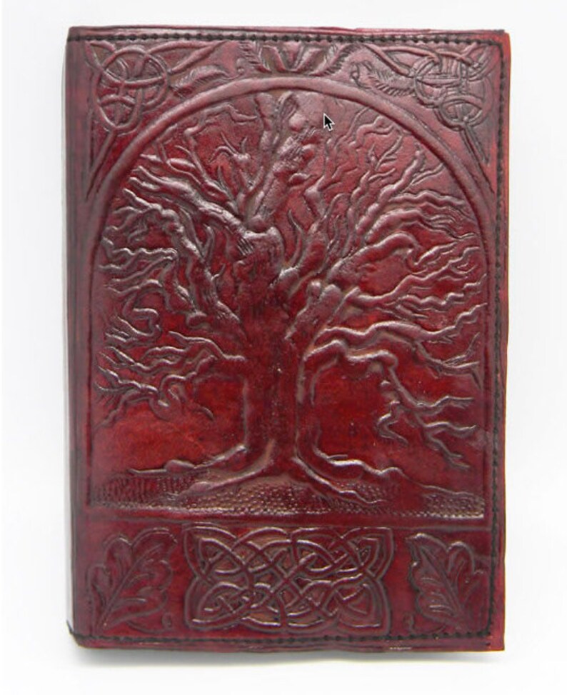 Handcrafted Embossed Brown Leather Journal Embellished With Etsy