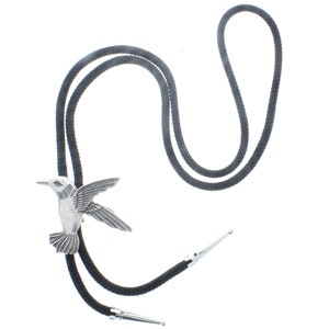 KingFisher bird bolo, pewter , made in USA