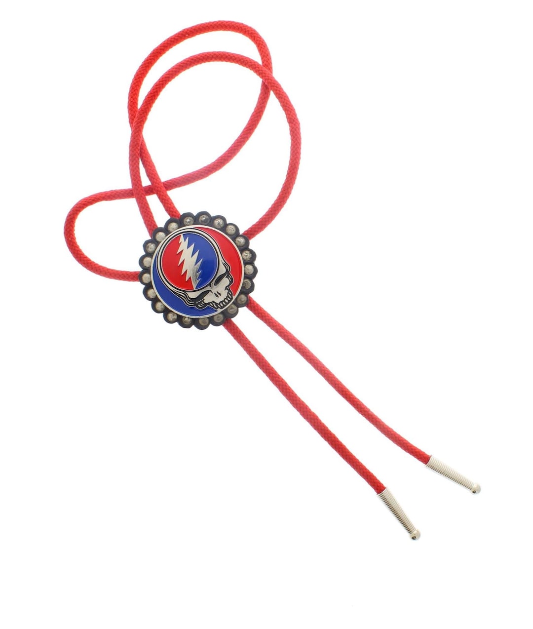 Grateful Dead Bolo Tie, With Red Cord, Made in USA, Each - Etsy display picture 3