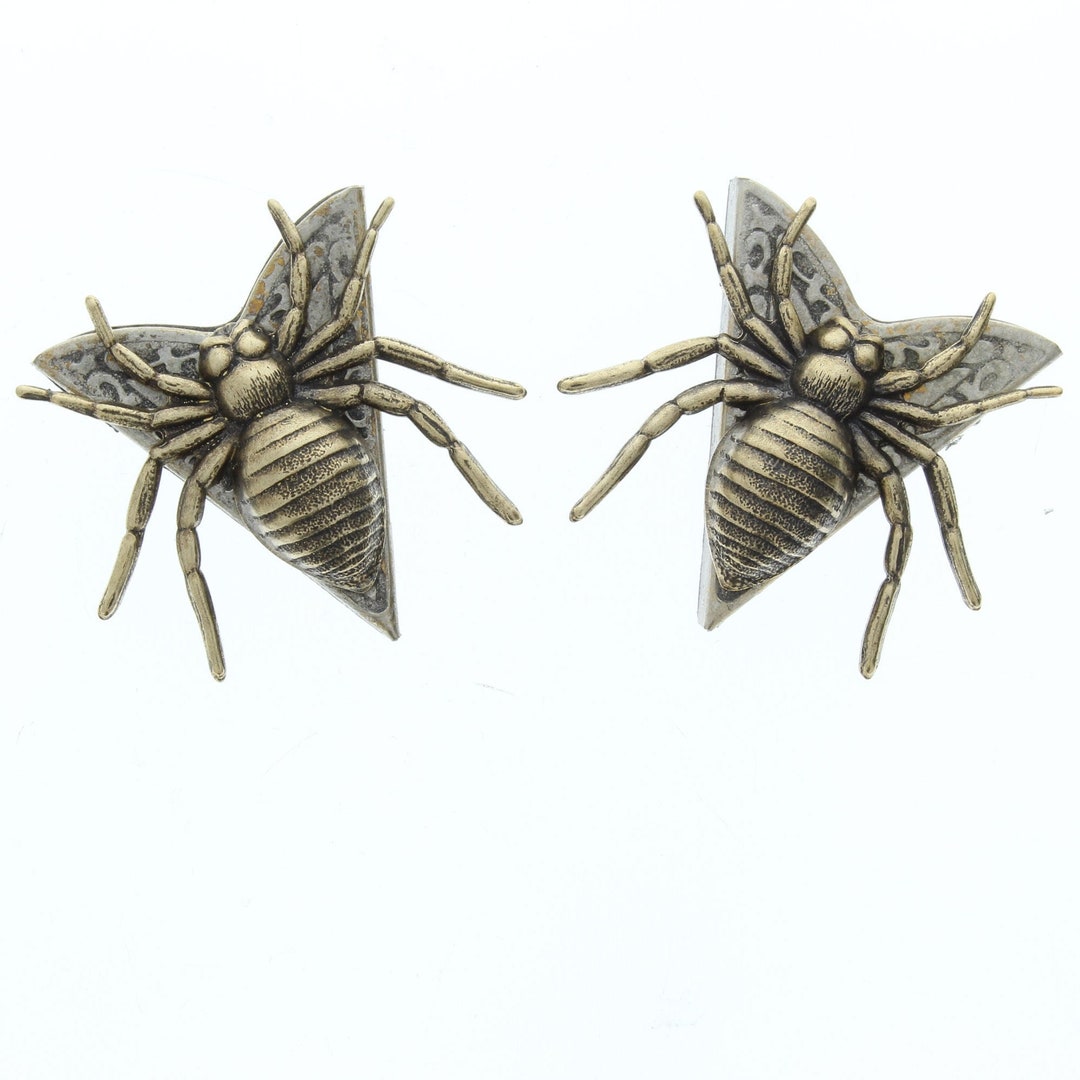 Spider Tips Set Spider Collar Tips, Antique Gold and Antique Silver, Made in USA, 1 ...