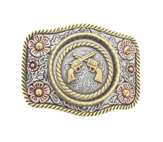 Double Pistol Belt Buckle, Made in USA, Each - Etsy