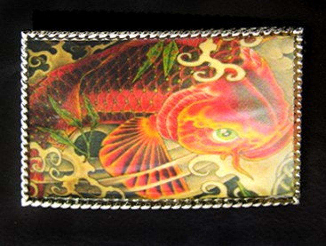 Belt N Buckle Set, Fish Tattoo Art, Handmade, Small, Med, Large, Xlarge ...