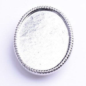 Bolo base, 30mm x 39mm ,  Bolo Bezel Base for adding your own art J441  Pack of 3