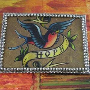 Belt N Buckle Set - Blue Bird of Hope, Feathers, Robin