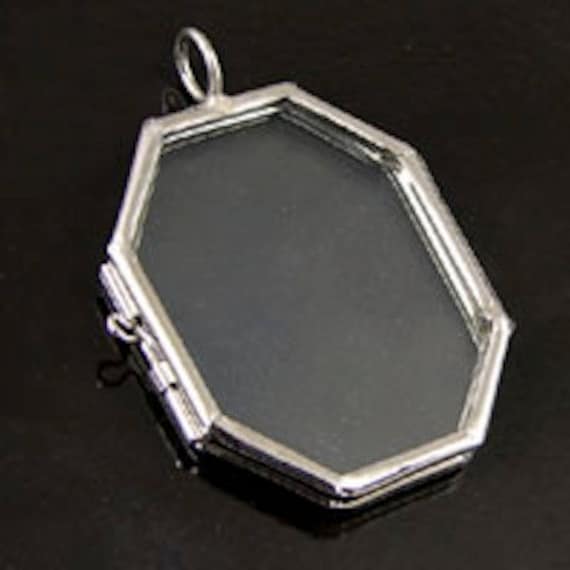 6 Glass Lockets Frame Pendants Octagon Horcrux G2345 - Glass Locket Pendants 6 Glass Lockets Frame Pendants Octagon Horcrux G2345 - Glass Locket Pendants