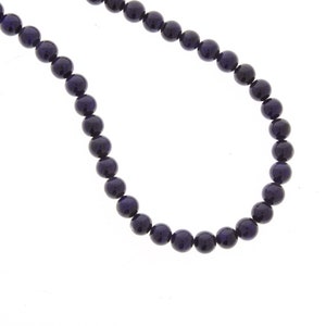 Fossil beads 6mm strand, 16&quot; strand 08935/6