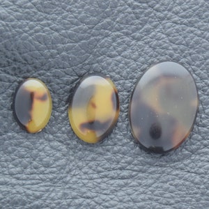 Tortoise oval Cabochon 25mm x 18mm stone size, pack of 4