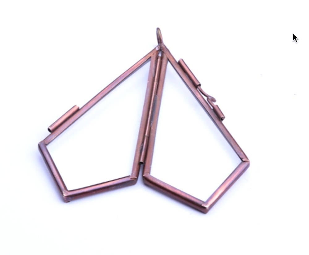 Our Glass Lockets Pendants, Frame pendant, Antique Gold, Copper or Si…
