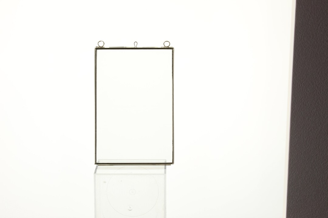 Glass Frame Wall Decor for Pressed Flowers, Antique Gold or Silver