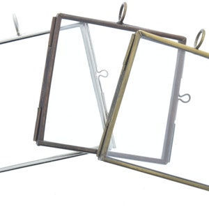 1.5" Locket glass square lockets in Silver, Copper and Brass finishes sold in packs of 6