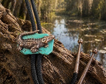 Corbata bolo Bayou Turquoise, cordón de 91 cm, fabricada en EE. UU., cada una