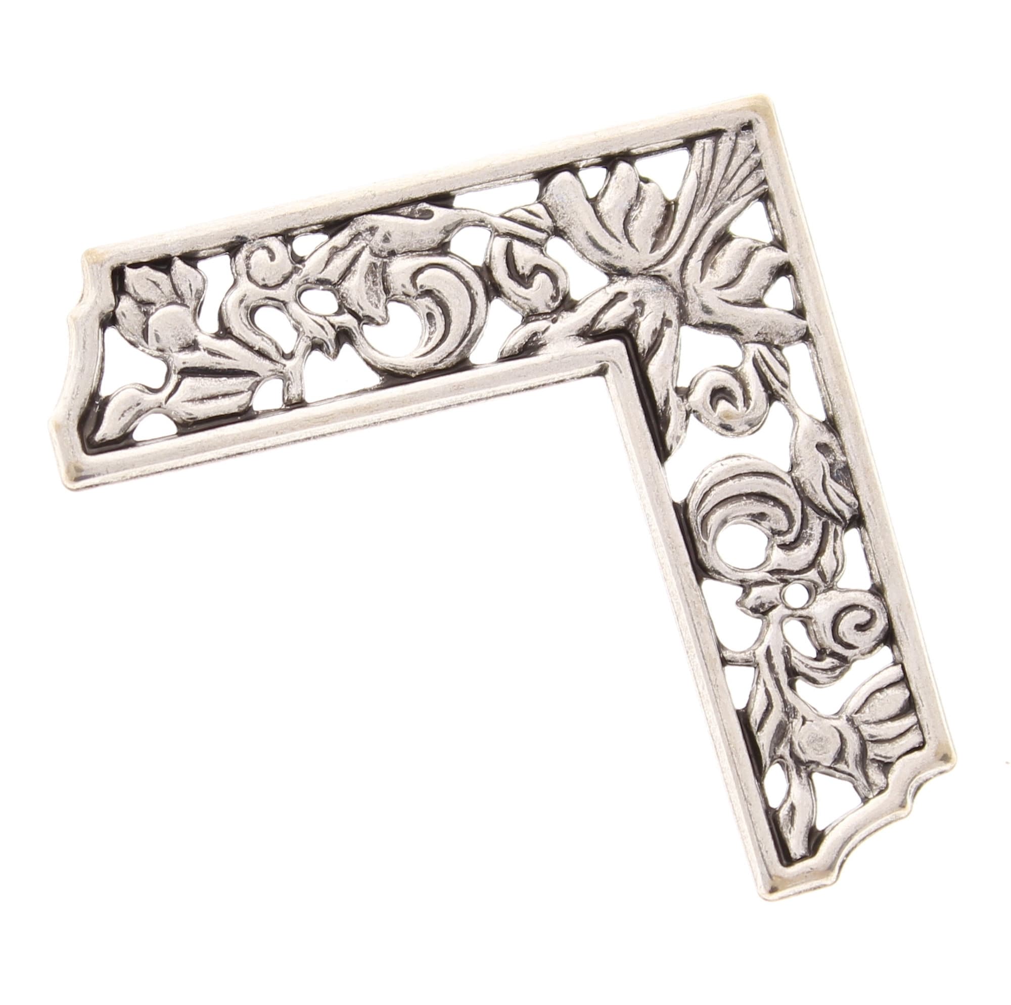 Corner Filigree Frame Metal Corner 26mm antique silver Etsy