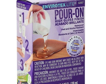 Envirotex Lite-Pour-on Résine finition brillante, 8 onces