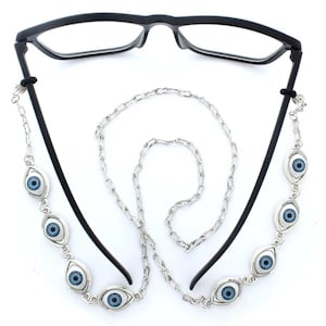 Blue Eyes eyeglass chain