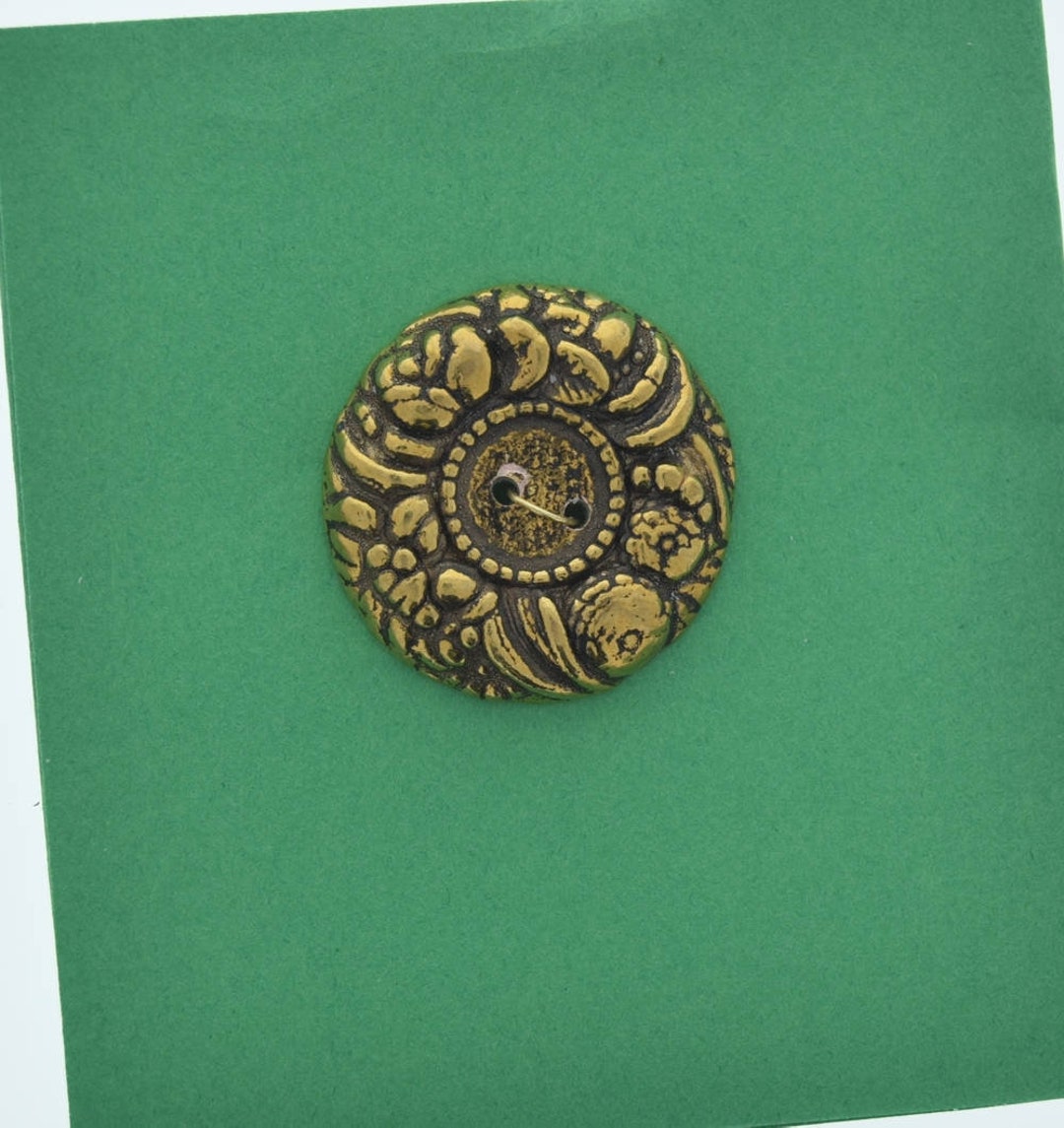 希少】 2G ／ N.42 HildundK Vintage Button, 2 Hole, 28 Mm Antique