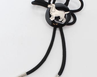 42mm Silver Setter Bolo Tie, made in USA, each