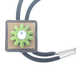 Spur Green Bolo , Black cord , made in USA
