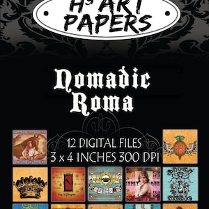 Nomadische Roma Clip Art Collection digitale patronen voor het maken van sieraden en scrapbooking