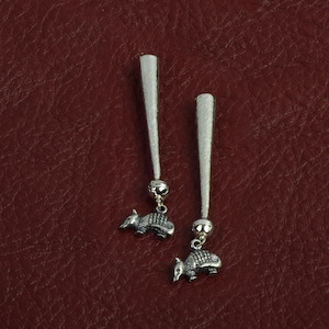 Armadillo Bolo Tips, Antikes Silber, Zink, 2er-Pack
