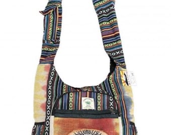 Boho Svampmandala Axelväska - Hippie Vävd Axelväska, styck