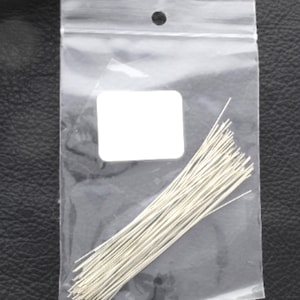 Head pins, 2 inch or 3 inch, Extra Thin, Silver Finish, Pack of 72