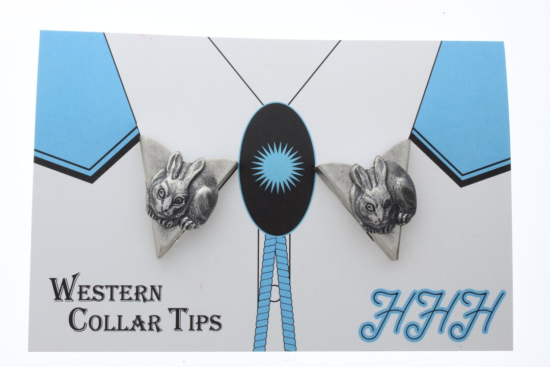 Collar Tip, Rabbit Charmed Set Collar Tip - Etsy