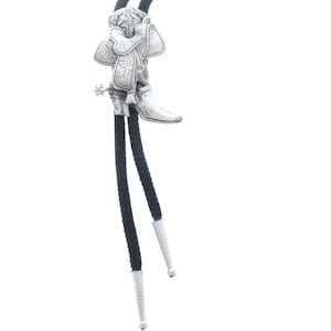 Saddle and boot western bolo tie , made in USA
