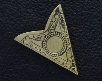 Pacchetto Di 5 Punte Per Cintura Medievale In Ottone Medioevale ⚔️ Negozio - Foto 6