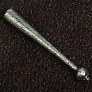 Bolo tip zinc cast and plated silver antique, Pack of 2