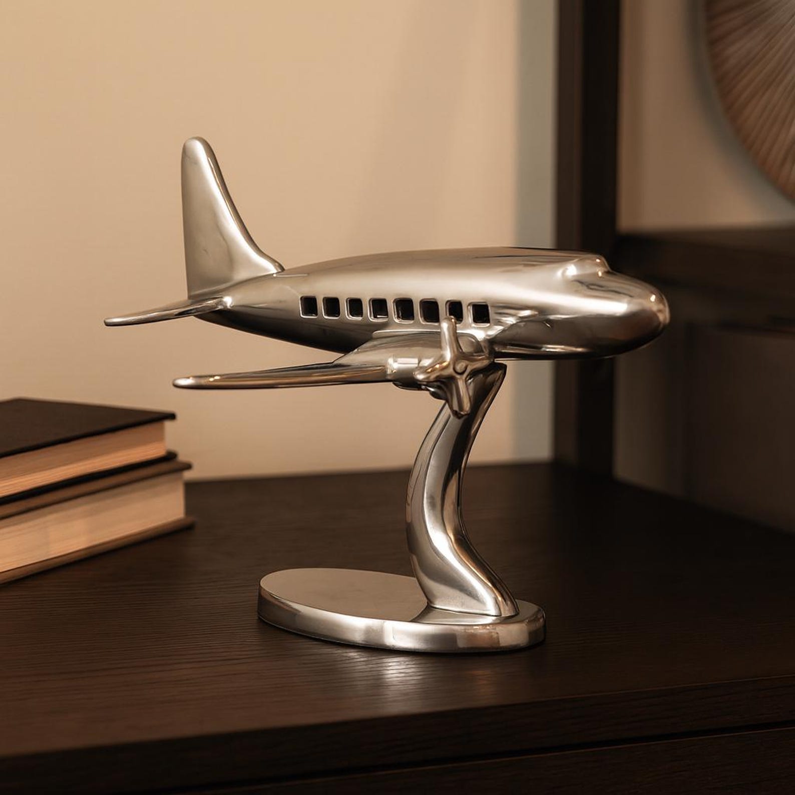 Premium Diecast Fighter Plane Model Desktop Decor For Cafe main image 0