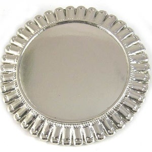 Belt Buckles, Blank Base, Silver Round Burst