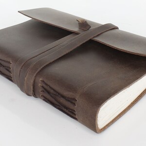 Vintage Leather Journal with String Closure, each