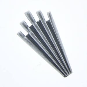 art deco 22x12mm Art Deco Spray, Classic Silver, pack of 6