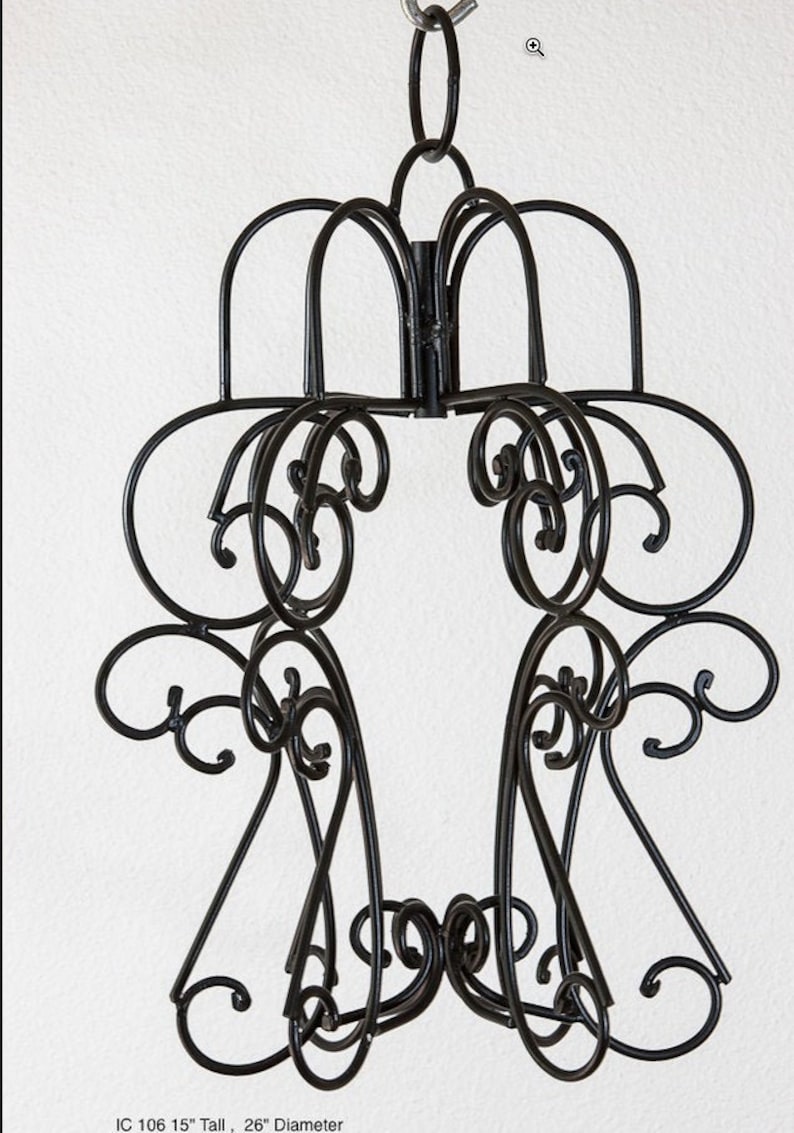 Wire Cage Chandelier Pendant Light Fixture Black FRAME for Etsy