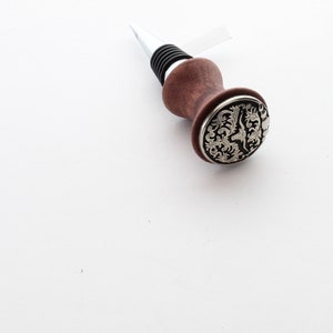 Weinstopper, Holz, Concho Stil, Long Horn