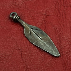 Norse Viking Drop Pendant, 4 inches, forged steel, each