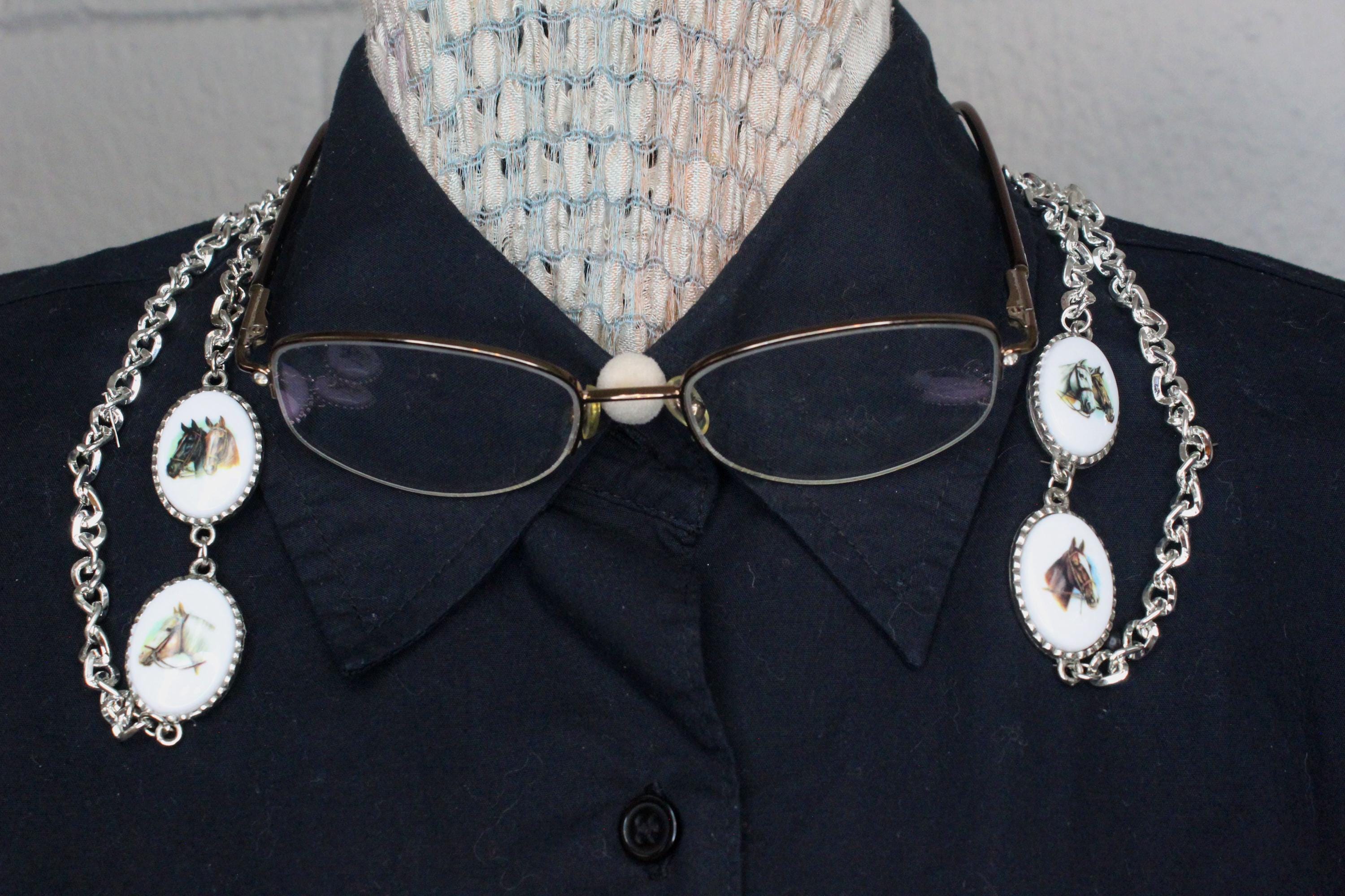 Horse Cabochon Eye Glass Chain, 36