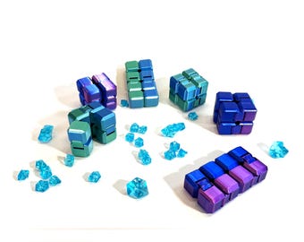 3D Printed Shiny Fidget Infinity Cube Toy