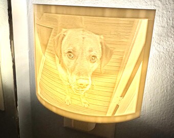 Custom Lithophane Nightlight LED Use your own Photo