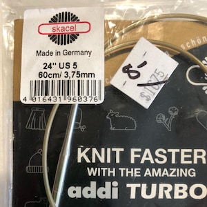 Skacel Addi TURBO Circular Knitting Needles, 24 inch length