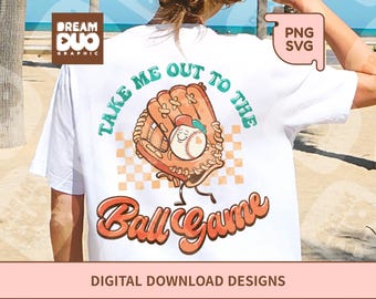 Baseball Glove SVG & PNG, Vintage Shirt Design (Digital Download)