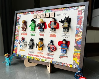 Personalized Superhero Dad Gift | Fathers Day Gift | Super Dad | Gift For Dad Papa, Grandpa Husband | Gifts from Son | Birthday Gift For Him