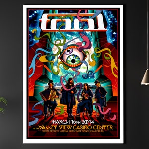 Tool Gig Poster Matte A3 A4 Art Print. San Diego 2014. Vintage Rock Metal Concert. Maynard Heavy Metal Rock Punk. DOWNLOAD ONLY