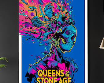 QOTSA Gig Poster: Queens of the Stone Age - London 2023 (digital